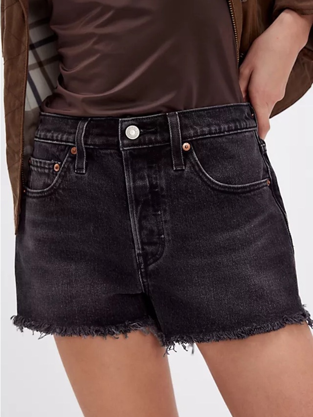 Levi's 501 High-Rise Denim Cut-Off Shorts